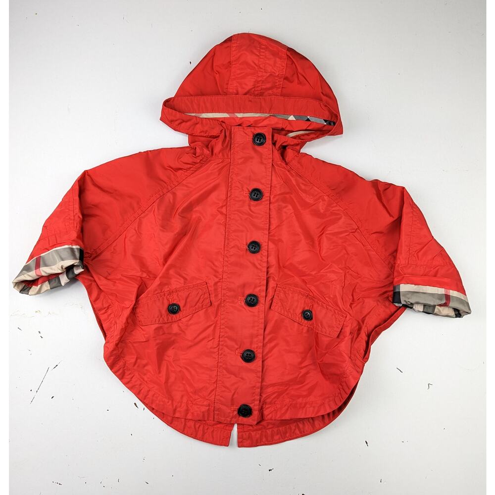 Burberry Red Kids Poncho/Jacket